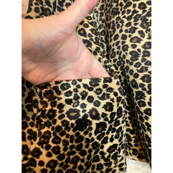 Utex Design Fully Reversible Jacket Womens Medium Cheetah Leopard Full Zip Up - Picture 13 of 14